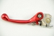 Folding Brake Lever red anodized Honda CRF 07-